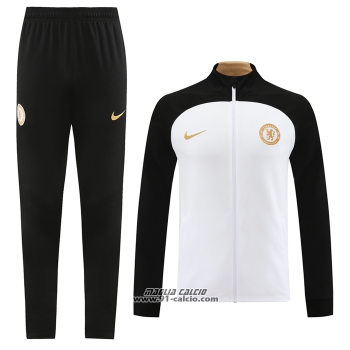 Tuta da Track Giacca Chelsea 2023-2024 Bianco
